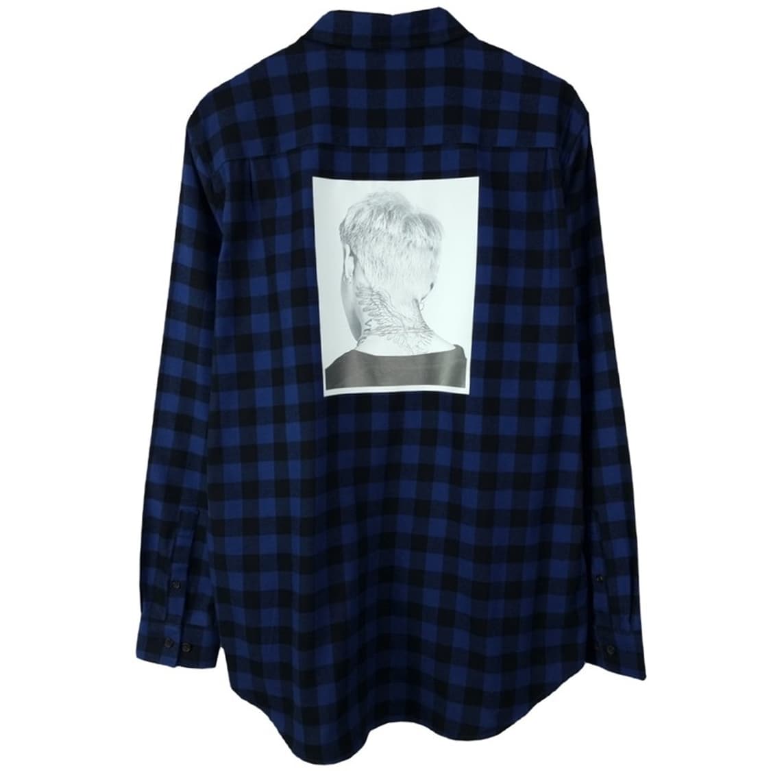 [에잇세컨즈 X GD 지드래곤새상품) 프린팅 체크 셔츠 M19392 상품이미지3