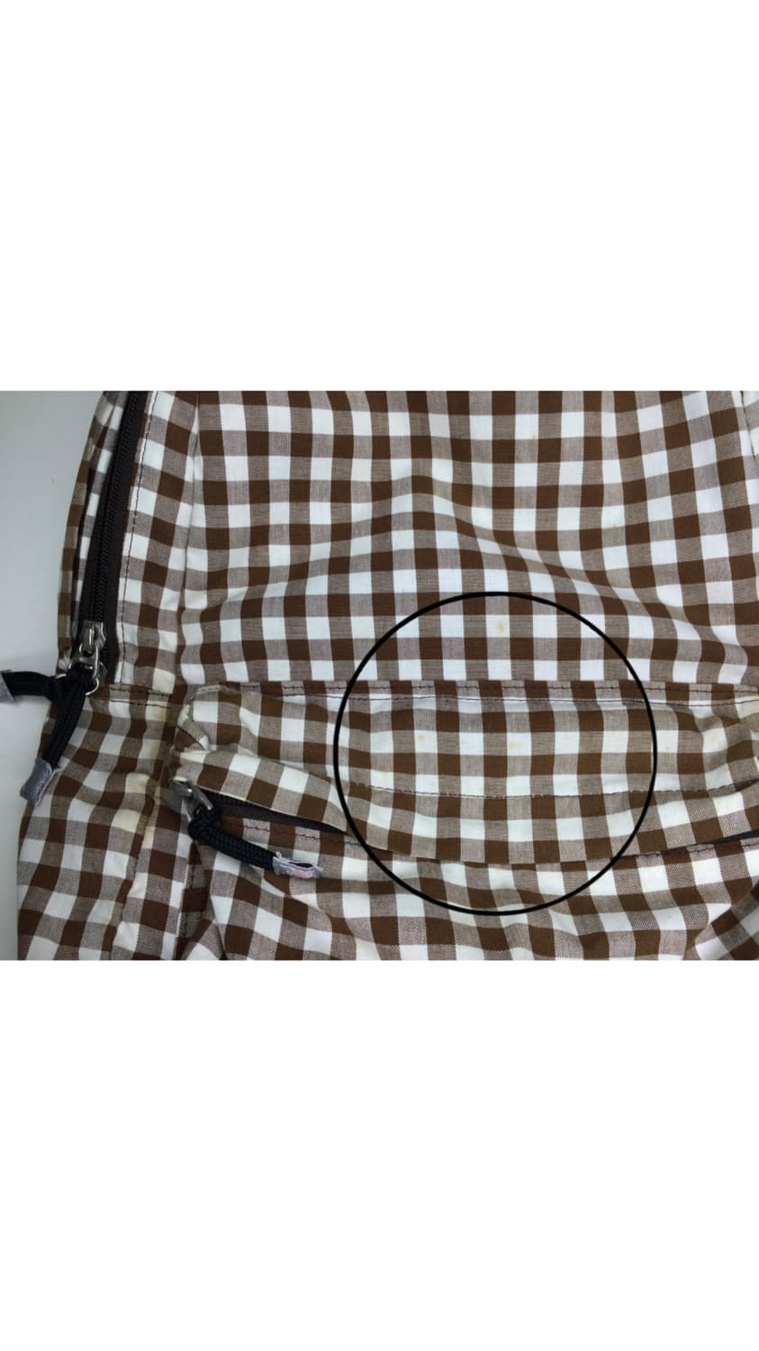 빈티지 브라운 체크 모리걸 백팩 상품이미지5