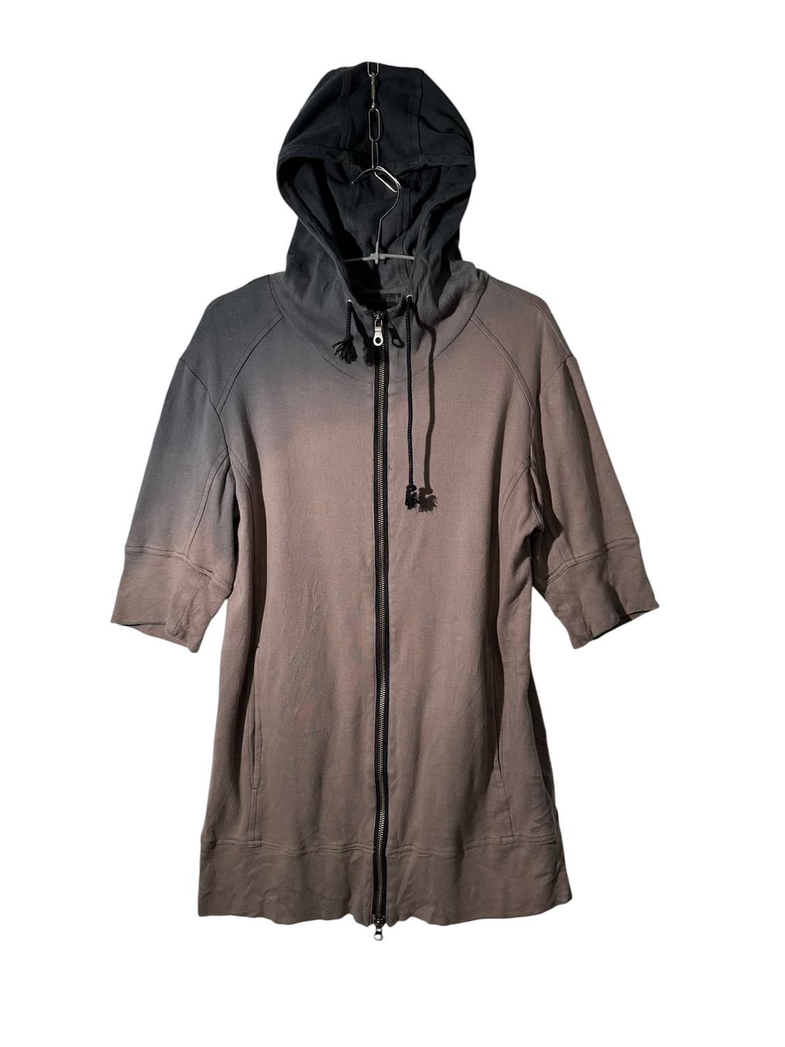 schlussel 얇은 코튼 반팔 집업 자켓 상품이미지1