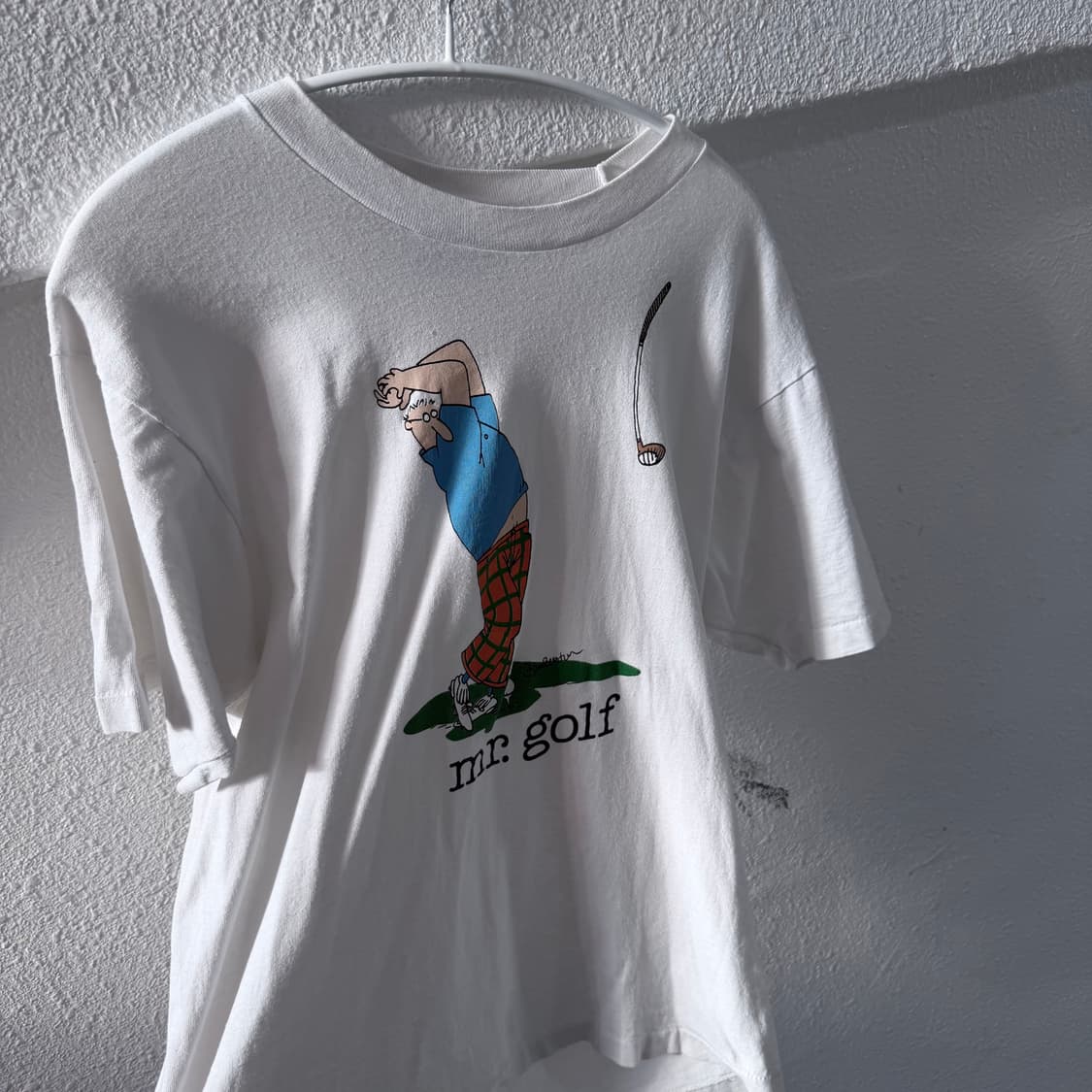 80s USA fruit of the room golf t-shirt 상품이미지2