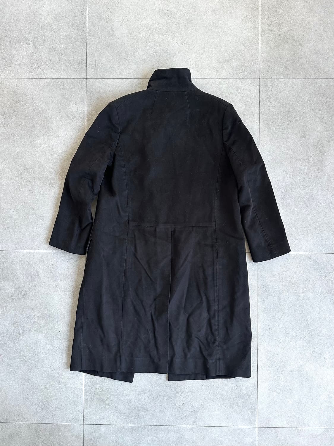 헬무트랭 2000s 친츠 몰스킨 하이넥 코트 상품이미지6