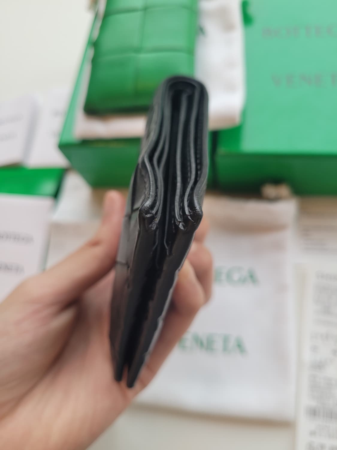 (풀구성) 보테가베네타 인트레치아토 반지갑 상품이미지5