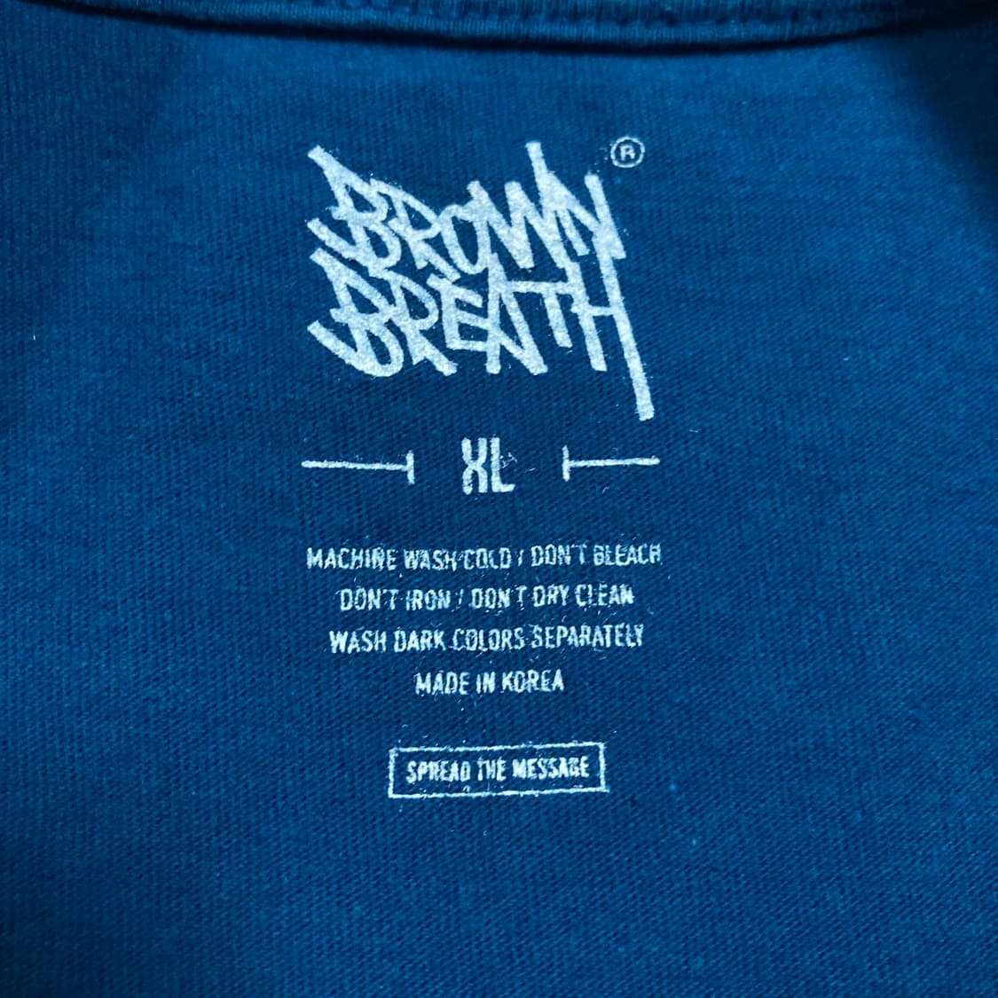 브라운 브레스 빅로고 블루 반팔티 상품이미지4