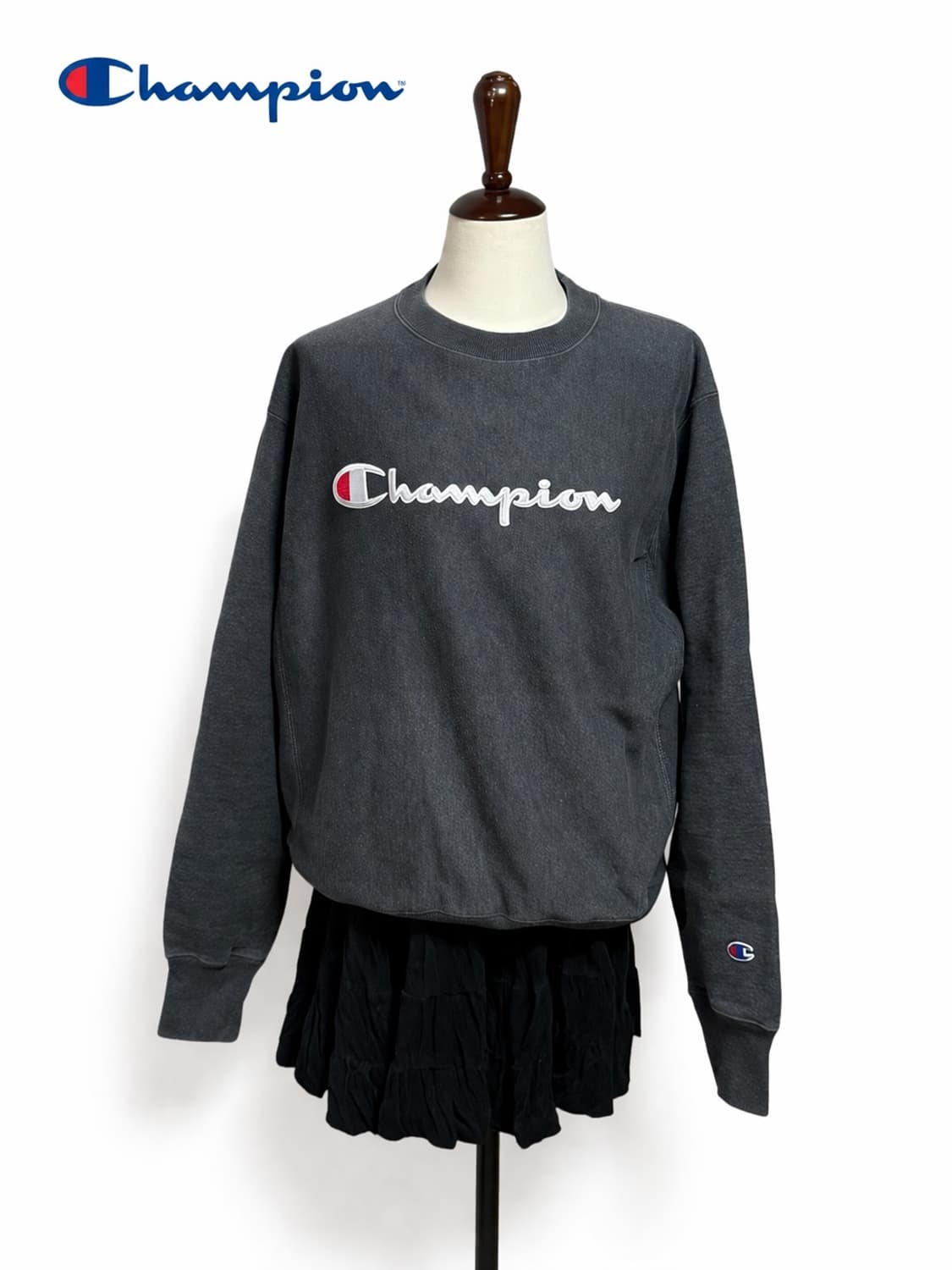 정품 챔피온 리버스위브 맨투맨 그레이 (Champion Reverse W 상품이미지1