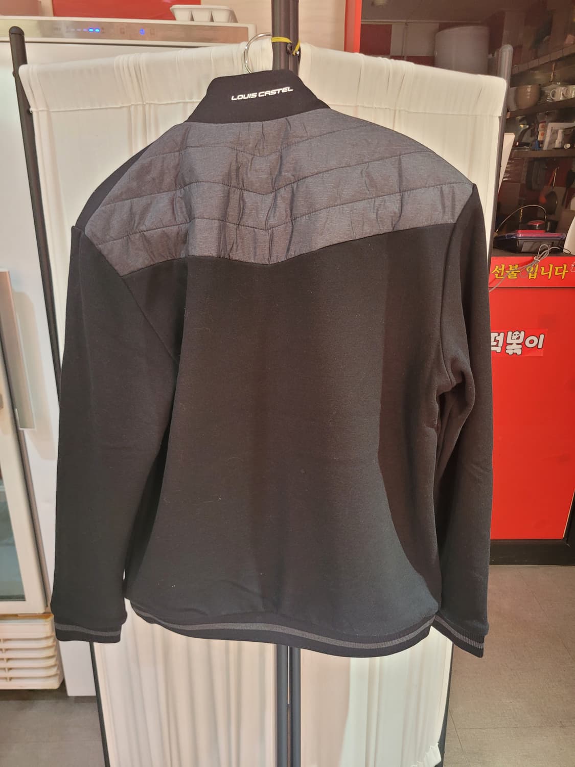 루이까스텔  남성 투톤 퀄팅패딩 버건디 95/블랙 100  새상품 상품이미지4