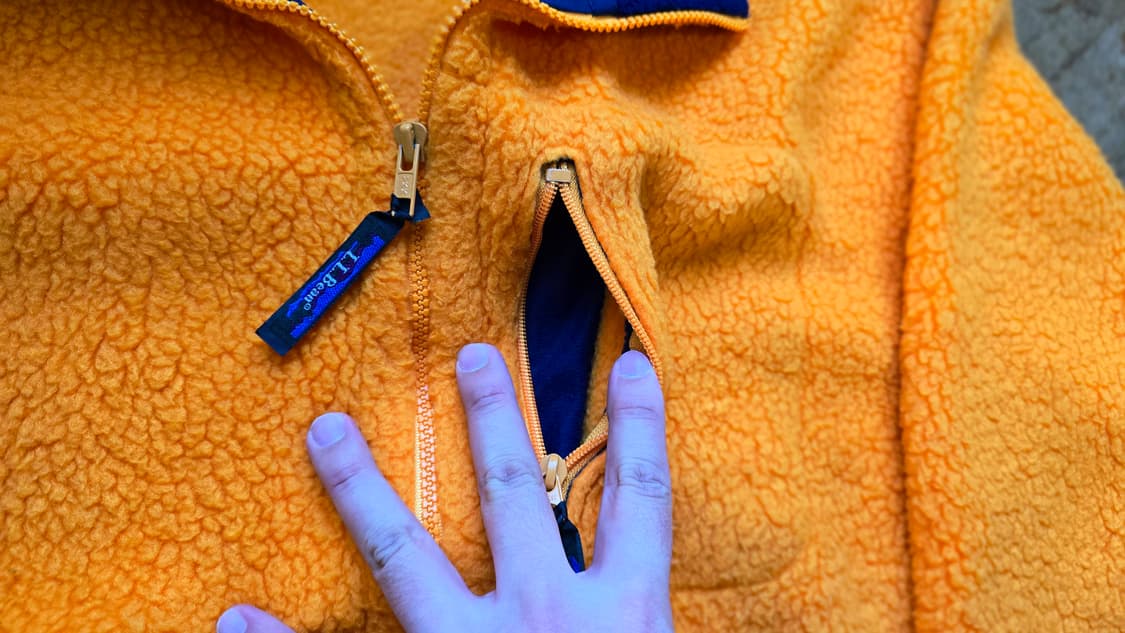 L.L.BEAN 엘엘빈 머스타드 후리스 집업 XXL ,110 싸이즈 상품이미지4