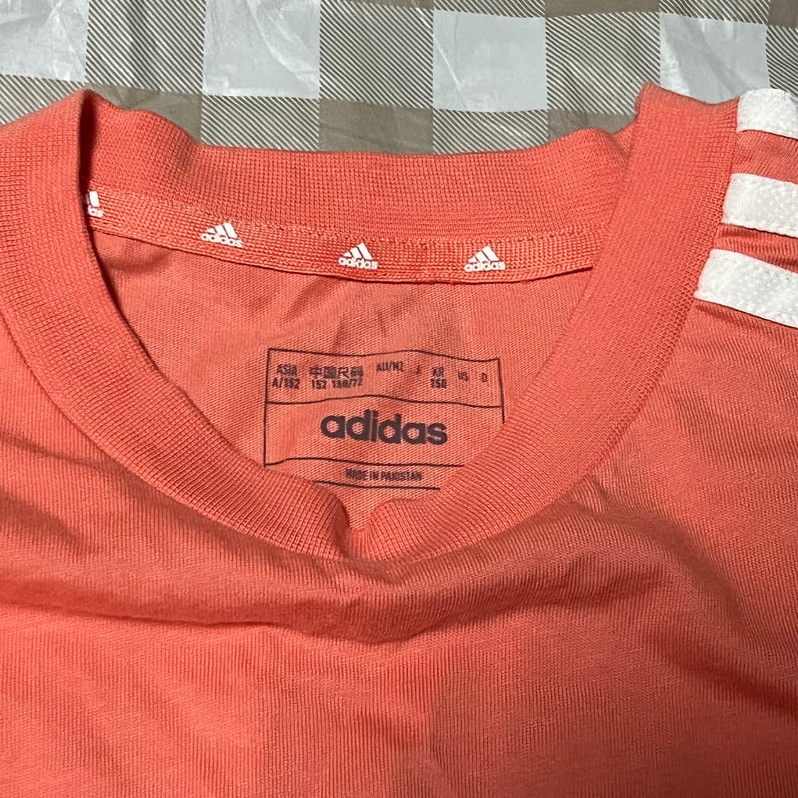 아디다스 여성 반팔 핑크 150 분홍 반팔티 여자 키즈 상품이미지2