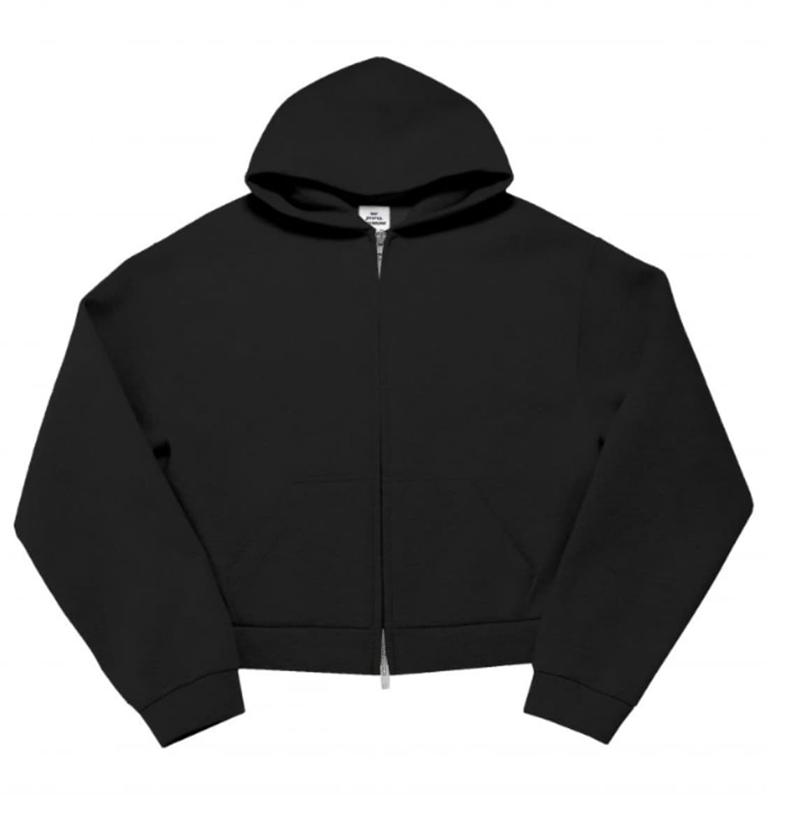 [OS] MJD x 코인 서울 크롭 집업 후드 블랙 상품이미지1