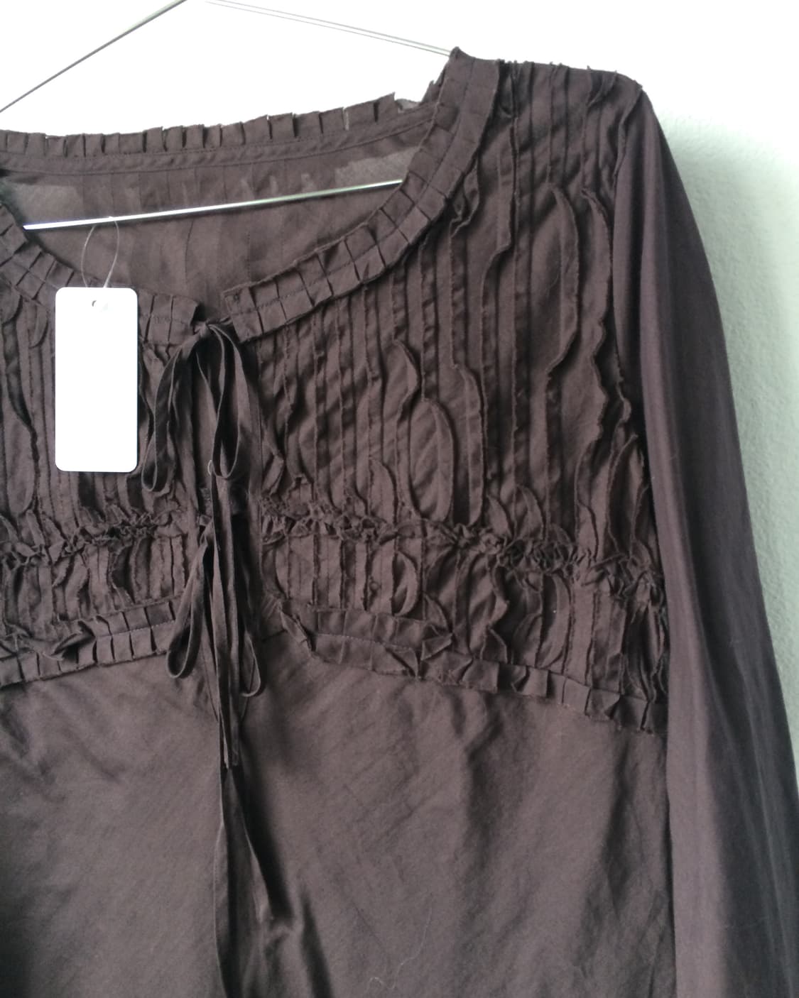 Pleat pattern point blouse 상품이미지3