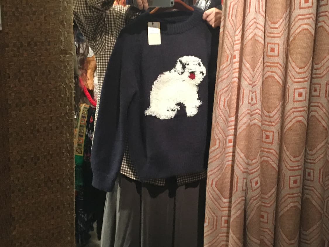 [Tokyo] 눈이 가려진 비숑 니트 상품이미지1