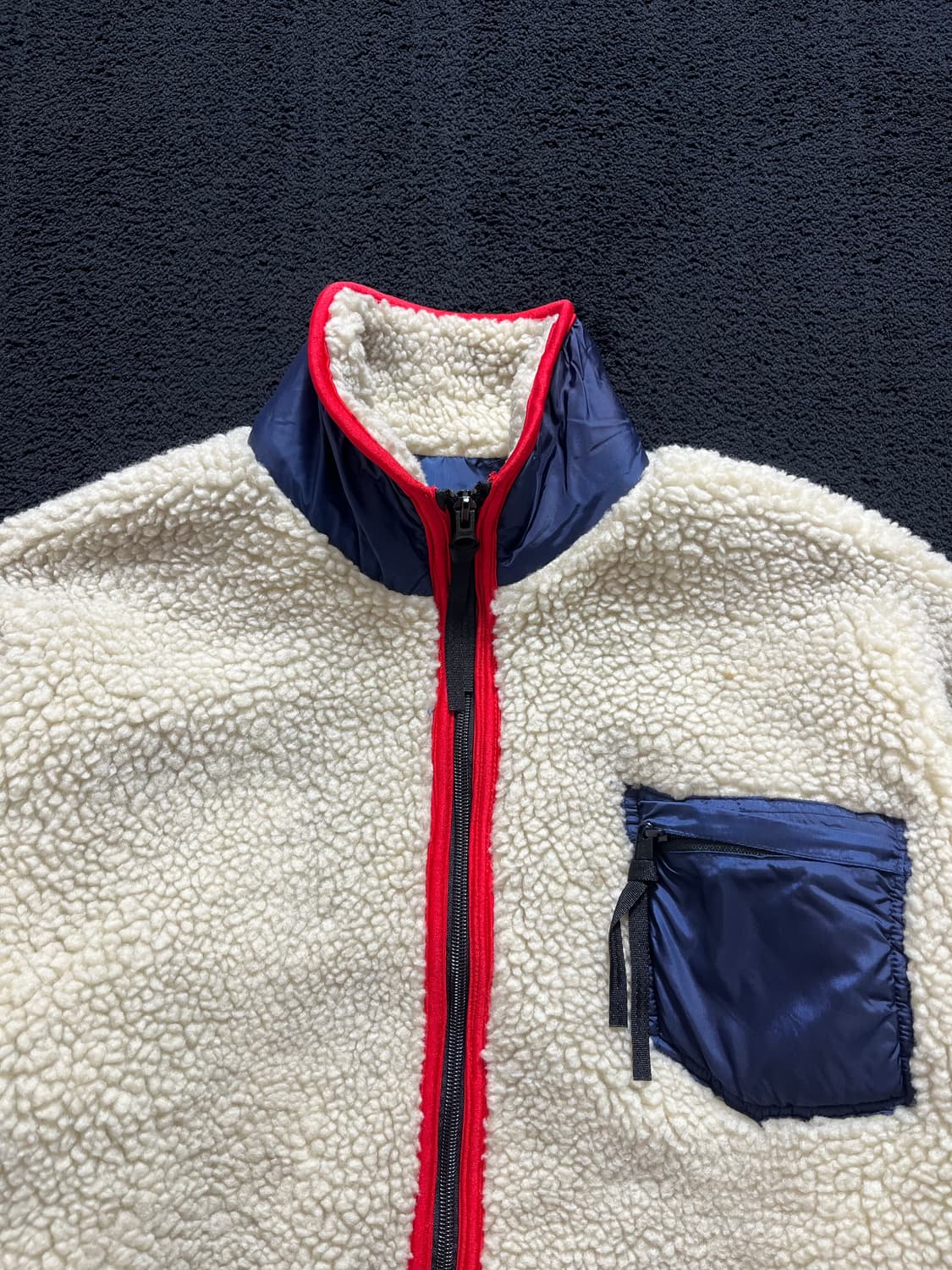 빈티지 Henry Lear by 토요엔터프라이즈 리버시블 플리스 자켓 상품이미지4