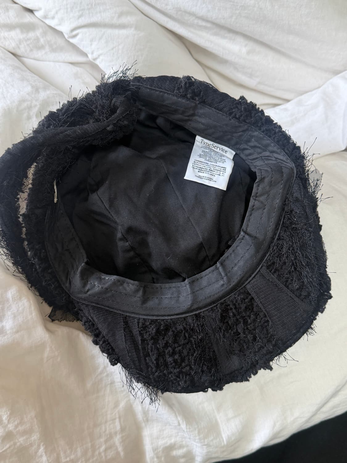 타입서비스 리본 헌팅캡 베레모 블랙 상품이미지5