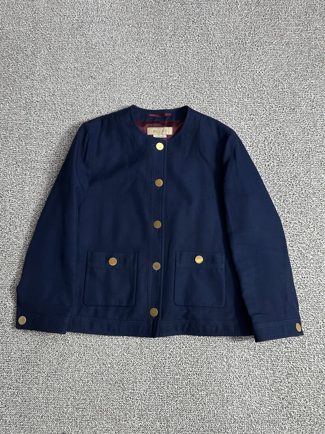 구찌 자켓 라운드넥 노카라 유니폼 상품이미지1