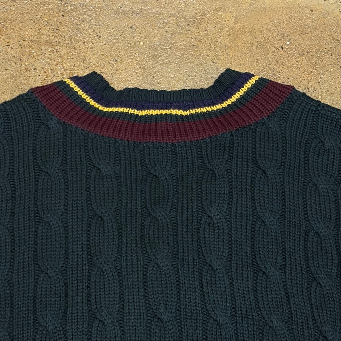 새상품급 90s USA 빈티지 폴로랄프로렌 브이넥 100% 울 니트  상품이미지9