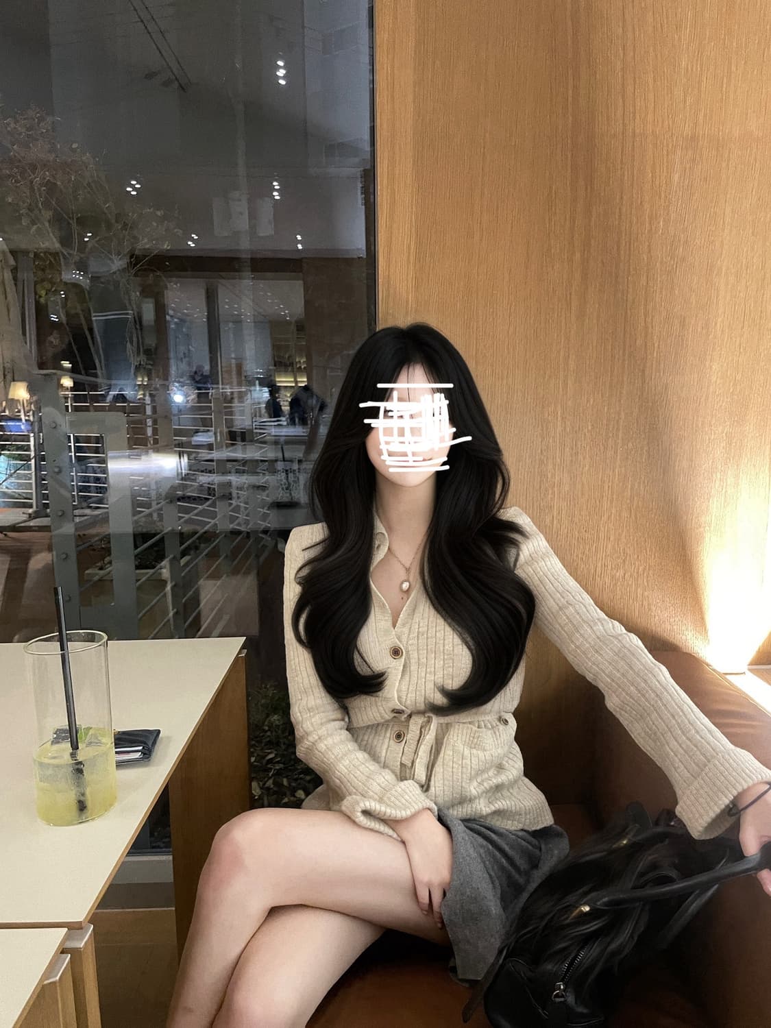 일본빈티지 단추 스트랩 가디건 상품이미지1