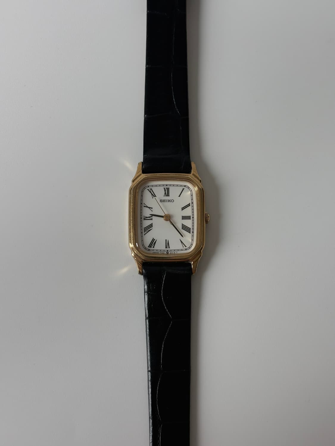 1980s Roman Gold Tank Ladies Quartz 상품이미지1