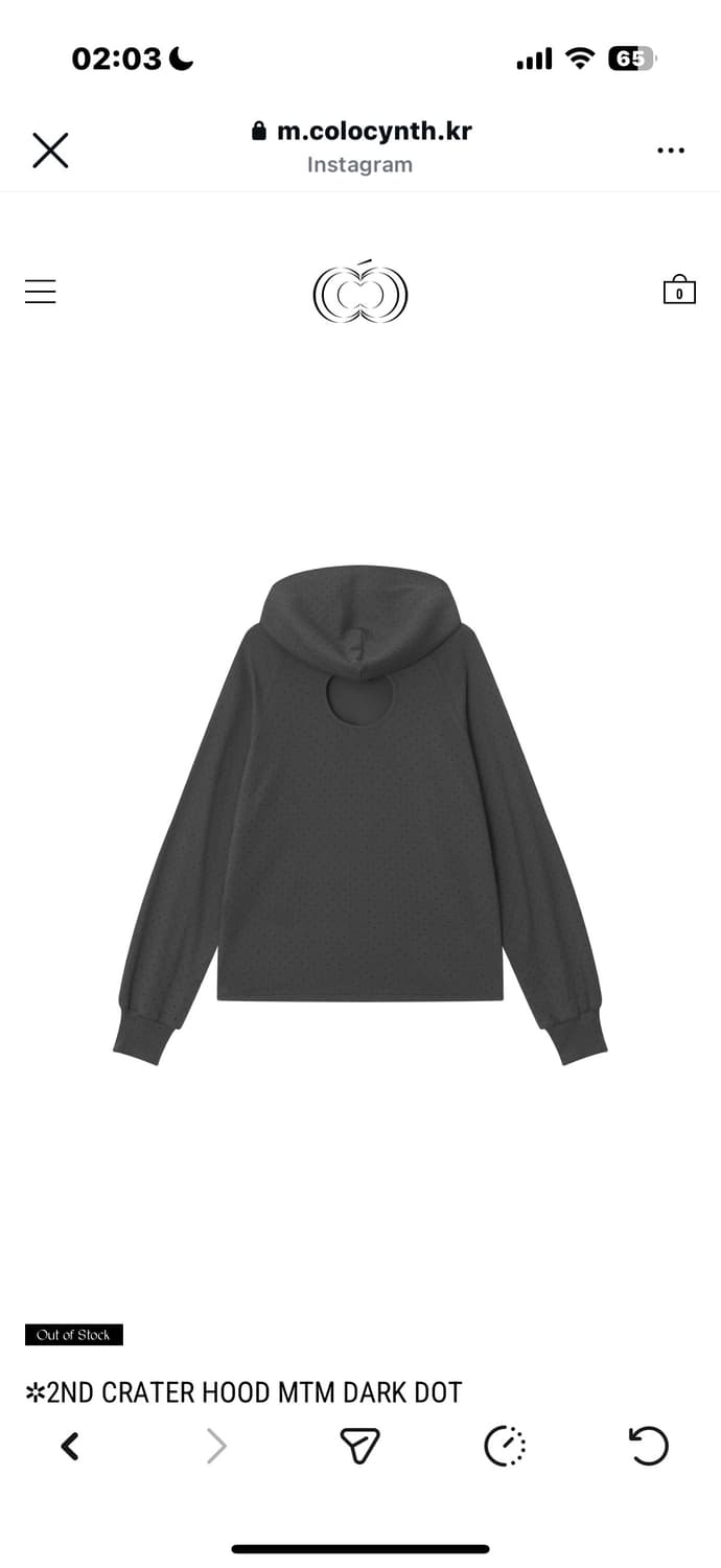 콜로신스 CRATER HOOD MTM DARK DOT 상품이미지4