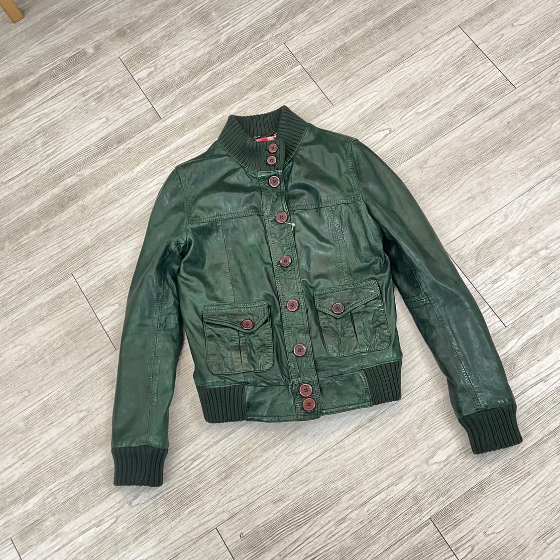 르 샹티에(Le Sentier) 빈티지 레더 지켓  상품이미지2