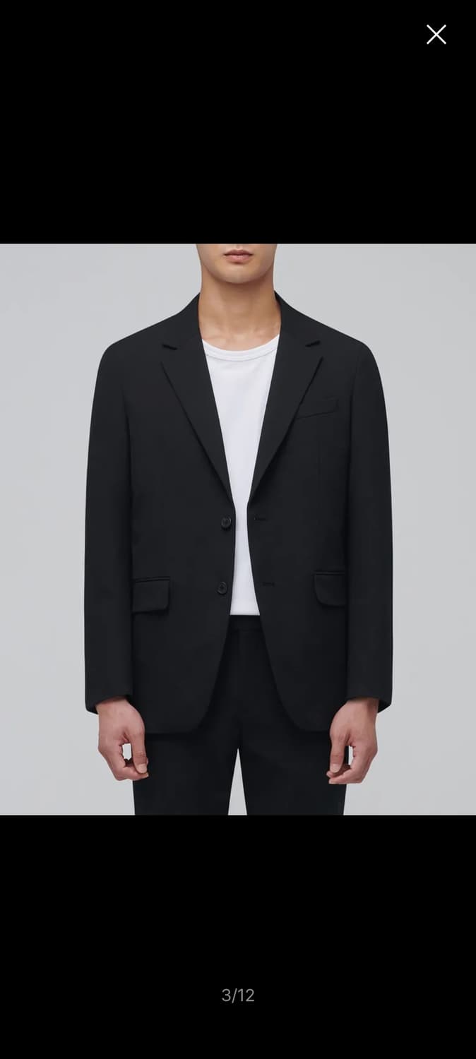 [새상품] 무신사스탠다드 - 릴렉스드 베이식 블레이저 [블랙 L] 상품이미지7