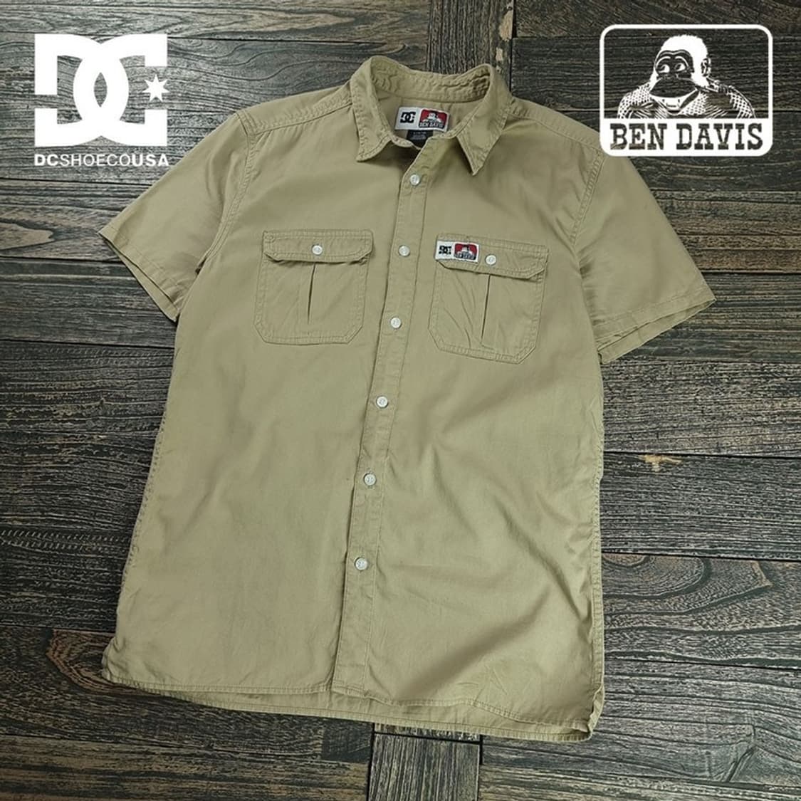 [디씨슈즈 X 벤데이비스] 투포켓 워크 하프 반팔 셔츠 M20203 상품이미지1