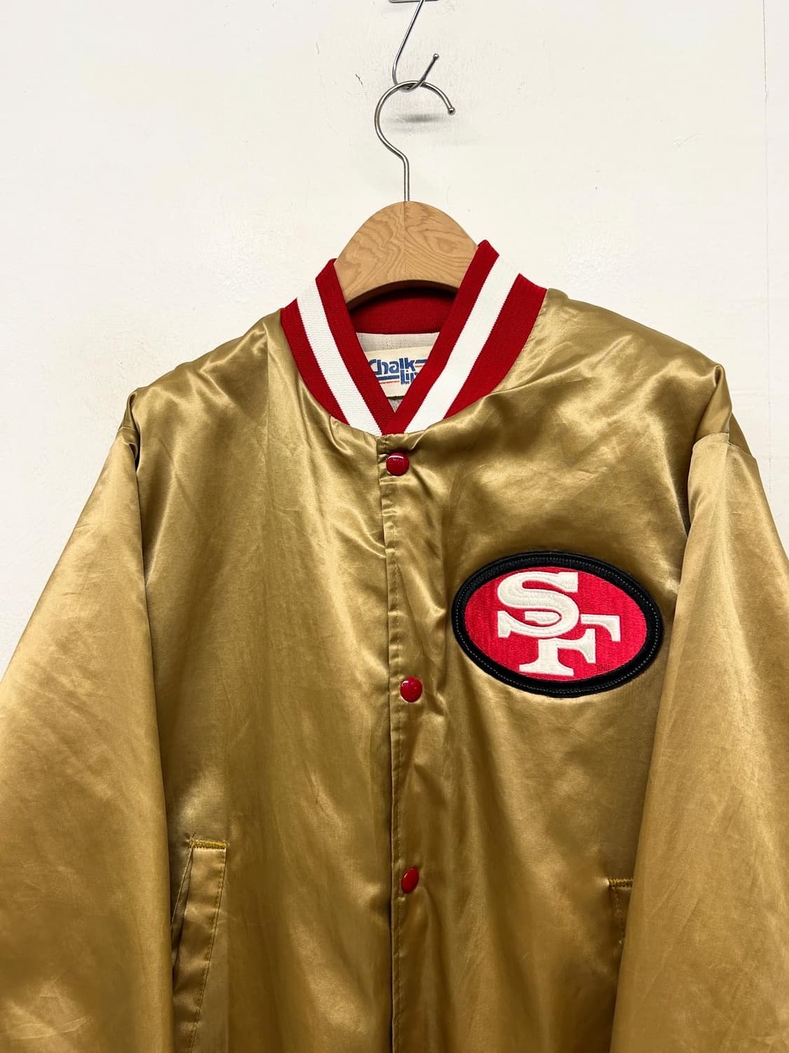 90s Chalk Line San Francisco 49ers 바시티자켓 상품이미지2