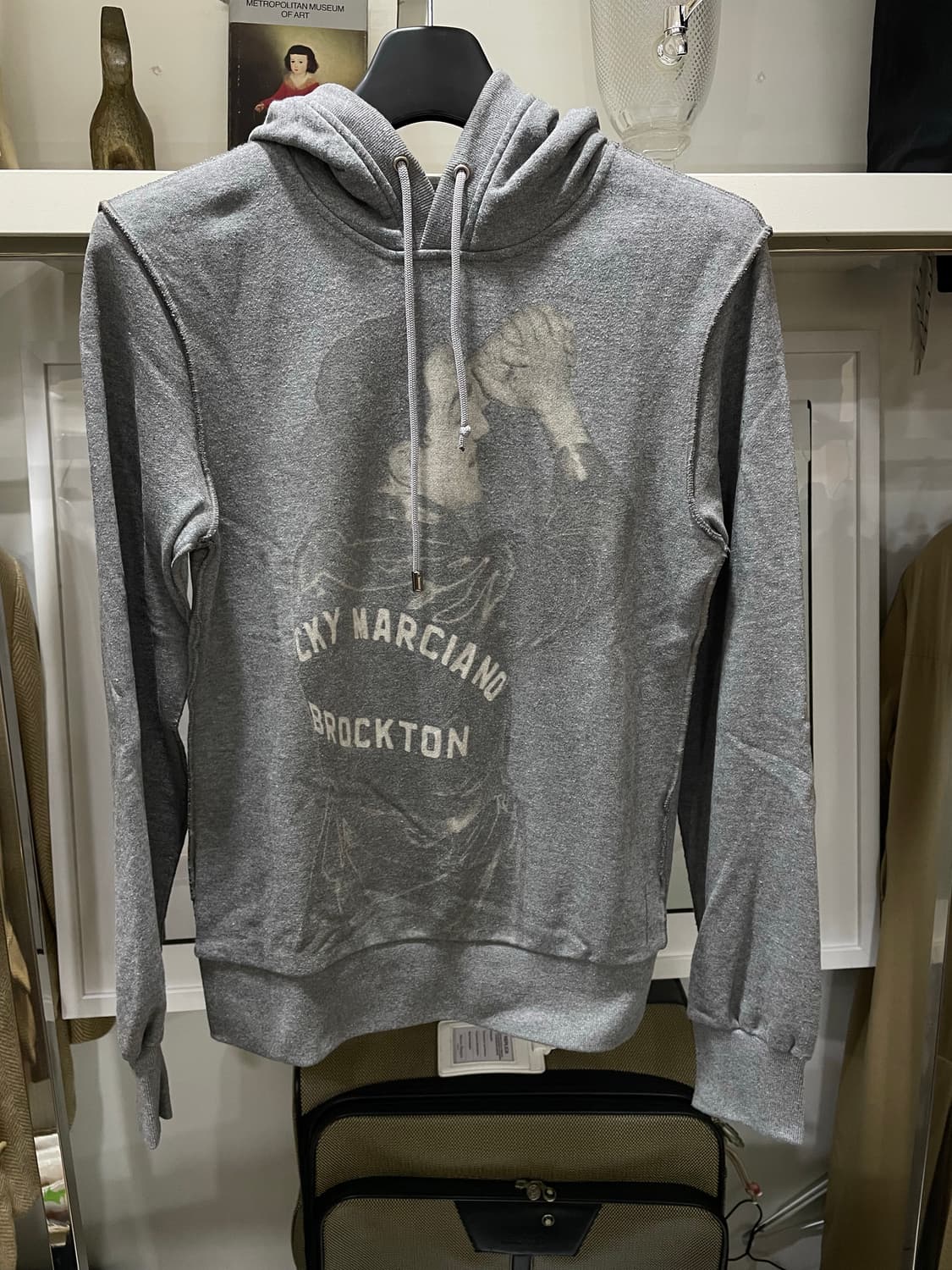 돌체앤가바나/그레이 그래픽후드티(S) 상품이미지1