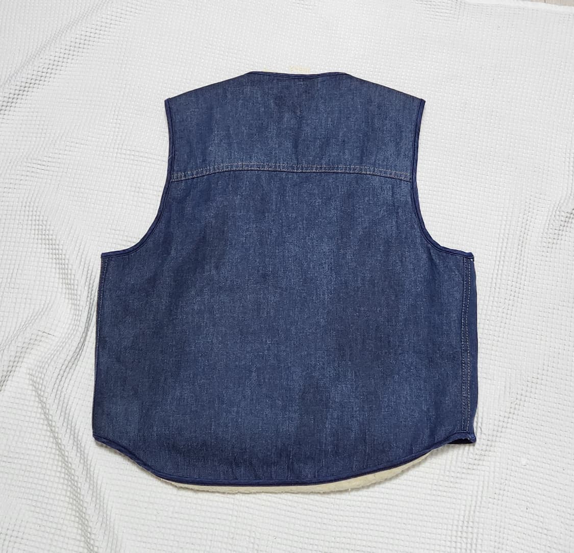 칼하트 80s 청 데님 안감 쉐르파 베스트 조끼 자켓 상품이미지4