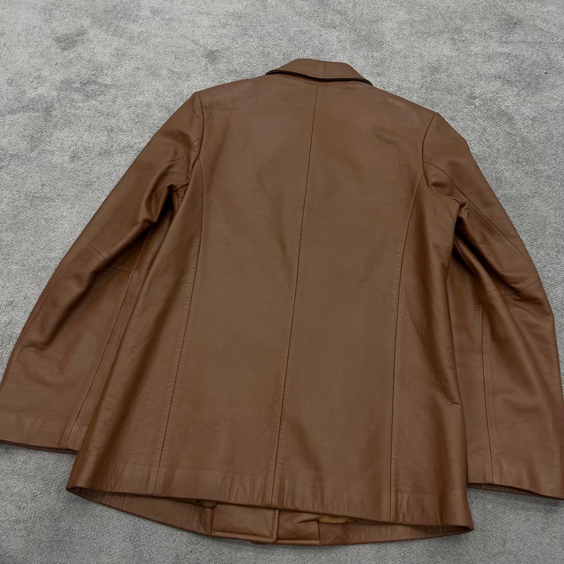 66 빈티지 양가죽 브라운 레더자켓 상품이미지4