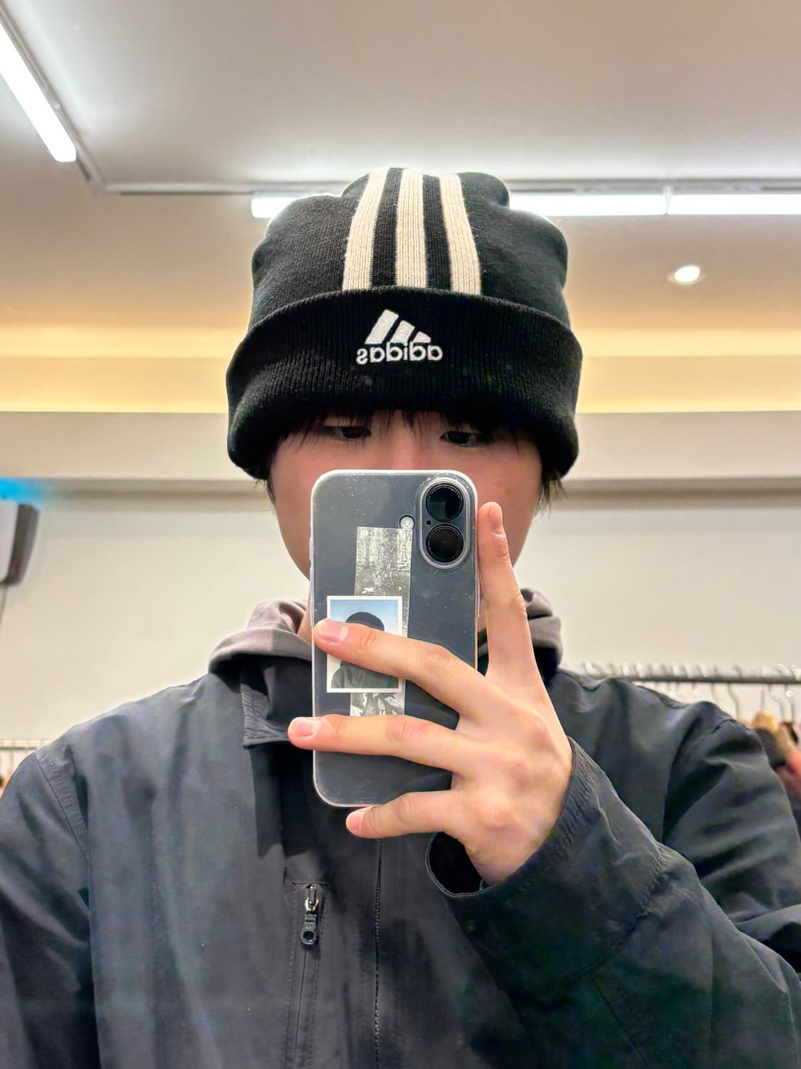 아디다스 삼선 로고 비니 상품이미지4