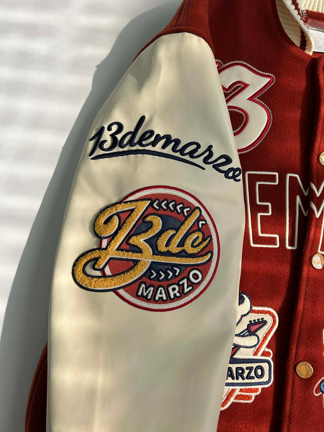 [M]13De Marzo 13드마조 레트로 인스트루먼트 바시티 자켓 상품이미지9