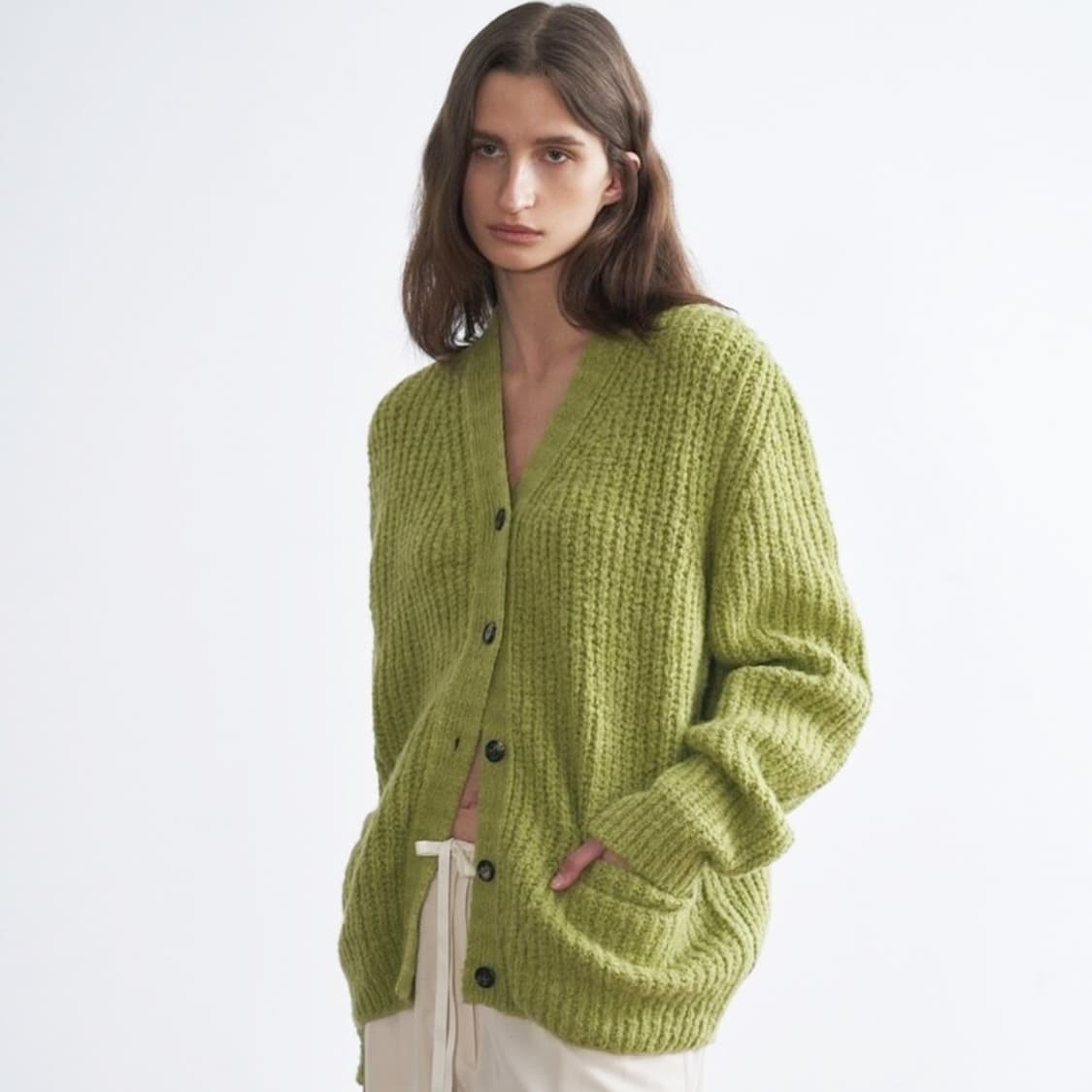 에이치에이트(H8) 알파카 울 옴브레 니트가디건 프리사이즈 새상품 상품이미지2