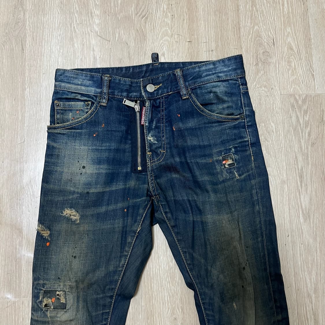 디스퀘어드2 데미지 워싱 데님 청바지 44  상품이미지2