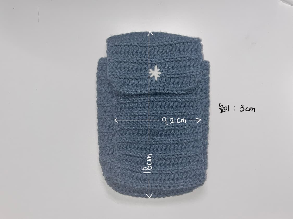카메라 뜨개 파우치 상품이미지2