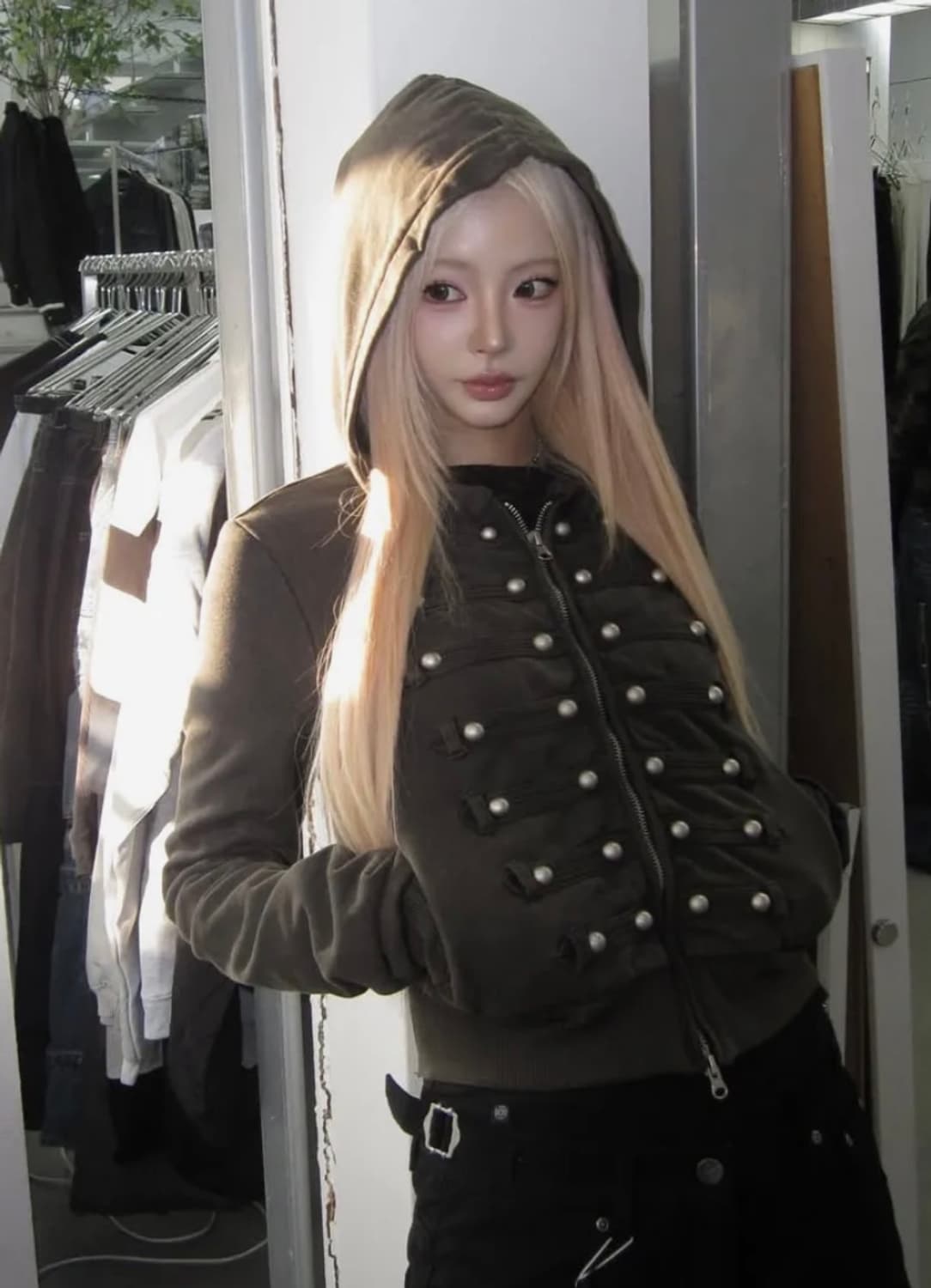 HUSSAR ZIP HOODIE BLACK 상품이미지1