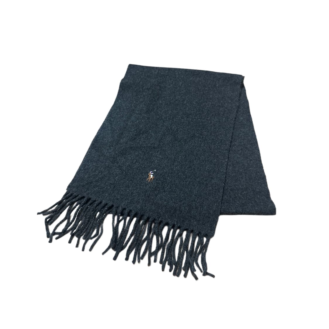 폴로 랄프로렌 램스 울 다크그레이 머플러 목도리 상품이미지2