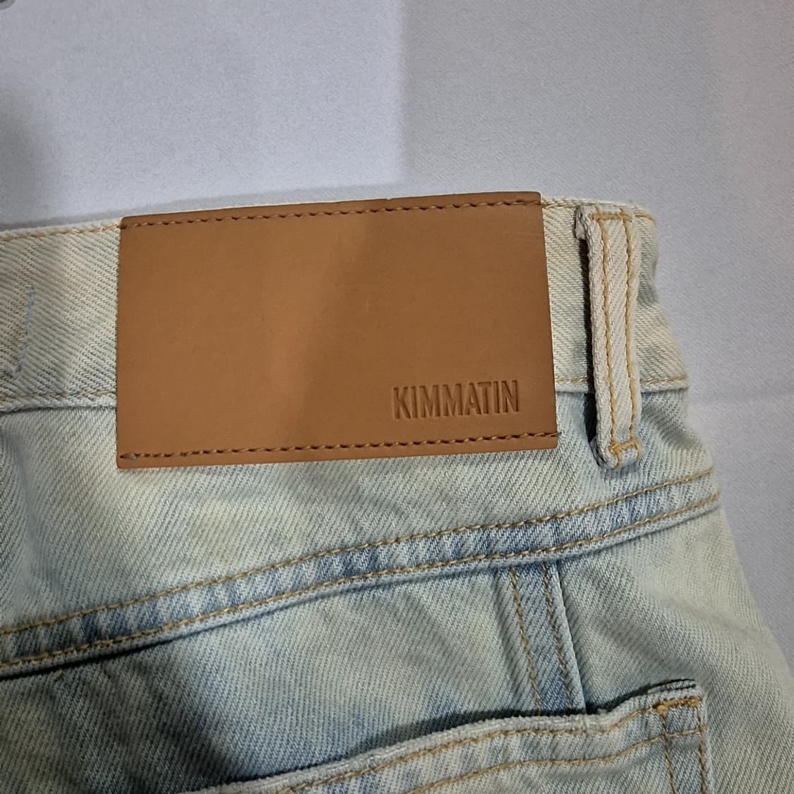 KIMMATIN 와이드 데님 카고 팬츠 상품이미지4