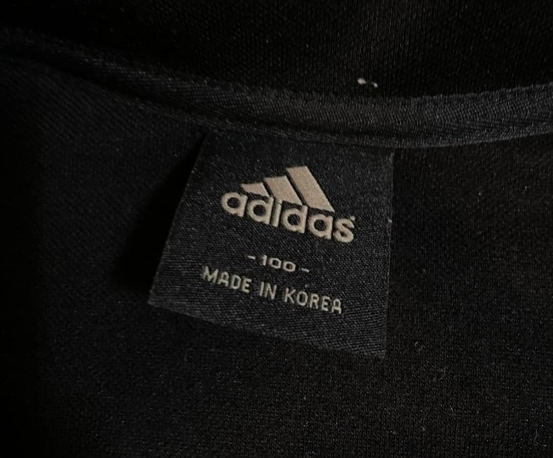 아디다스 블랙 검흰 트랙탑 져지집업 95/M 상품이미지3
