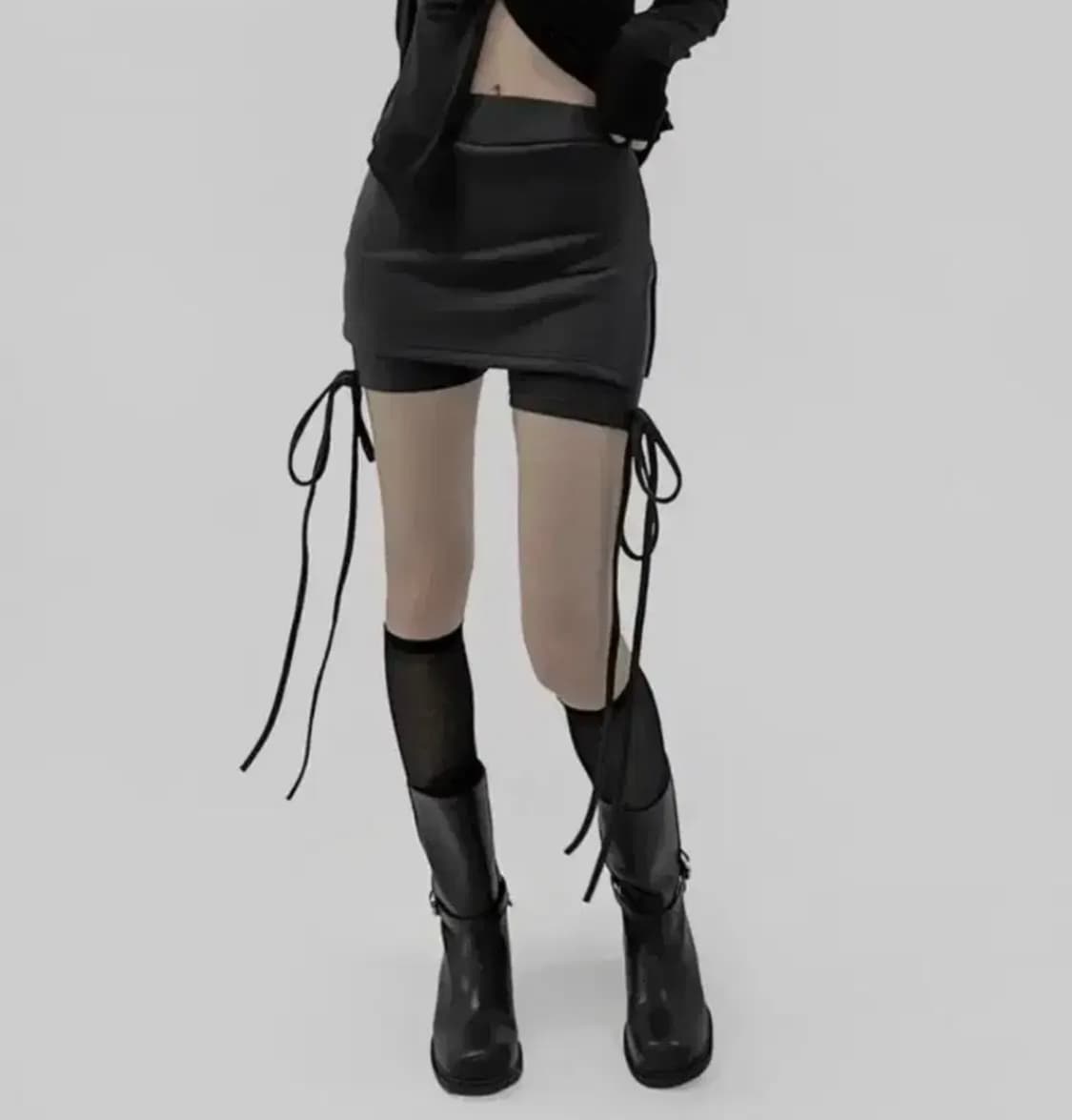 므넴 바이커 스커트 팬츠 상품이미지1