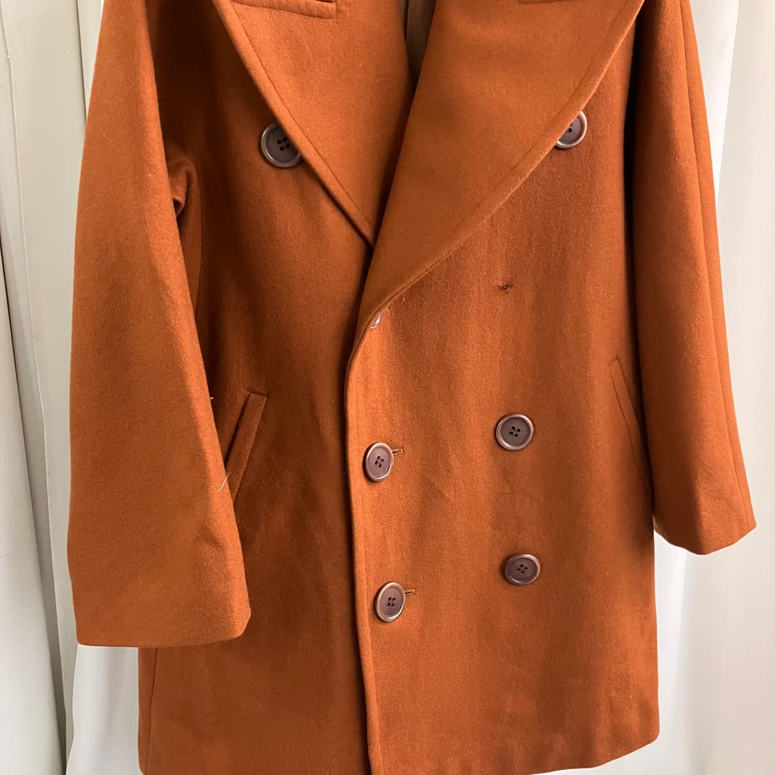 Y’s 요지야마모토 더블 브레스티드 울코트  상품이미지4