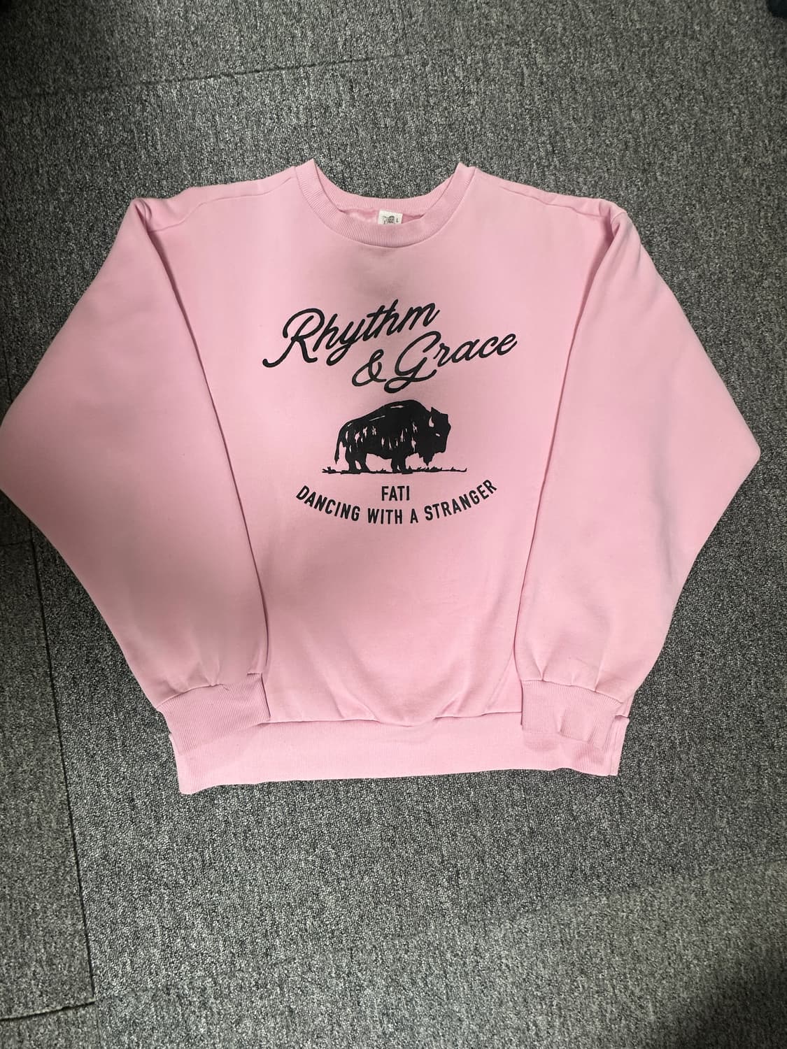 (L) 컬렉트피시스 핑크 프린팅 맨투맨 collectpieces 상품이미지8
