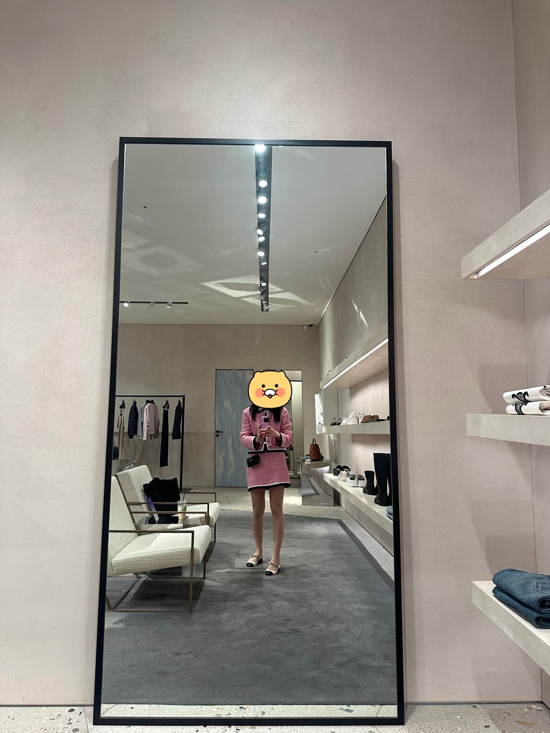 미우미우 트위드 투피스 핑크 (장원영착용) 상품이미지8