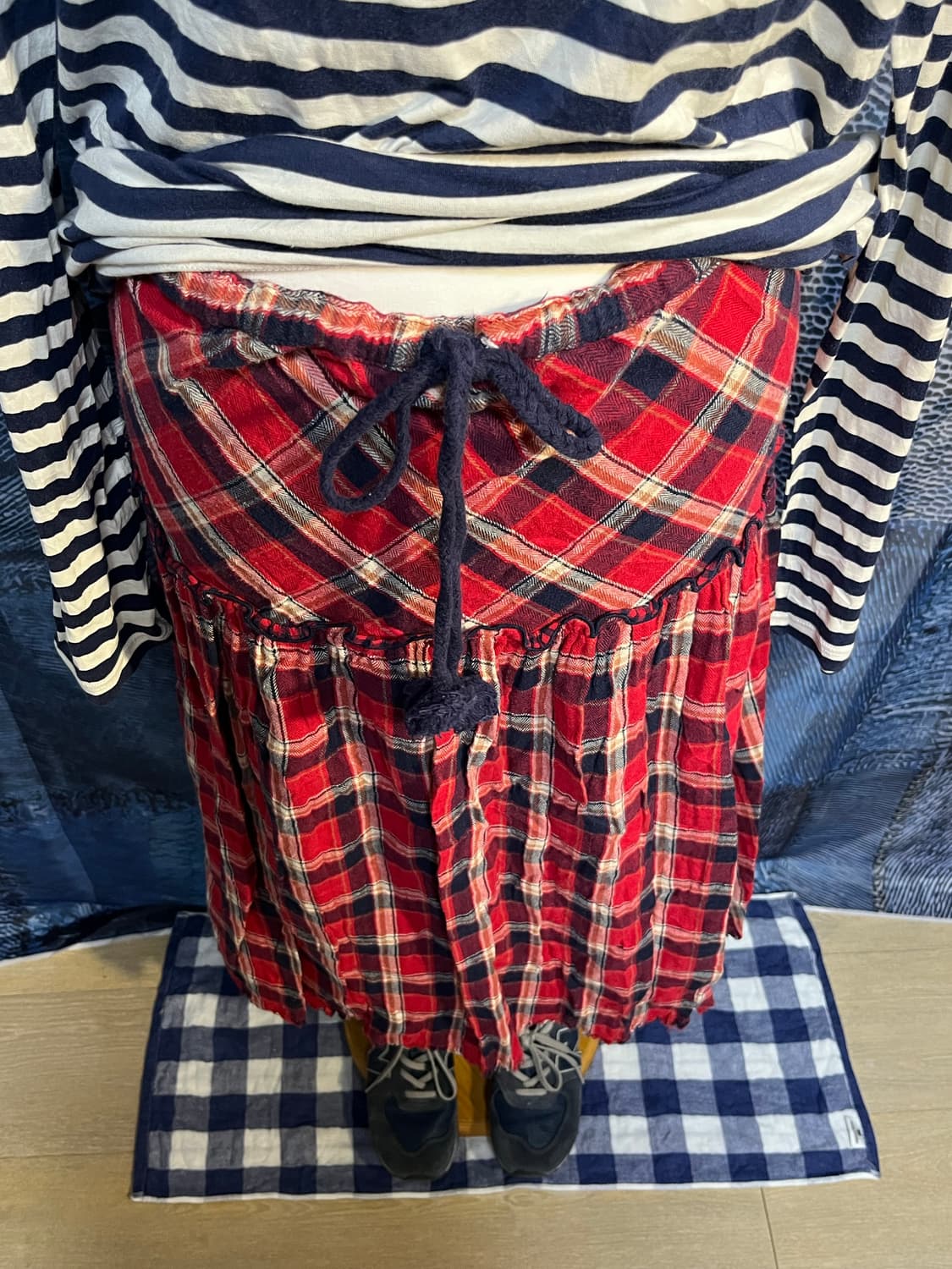 타탄 체크스커트 상품이미지6