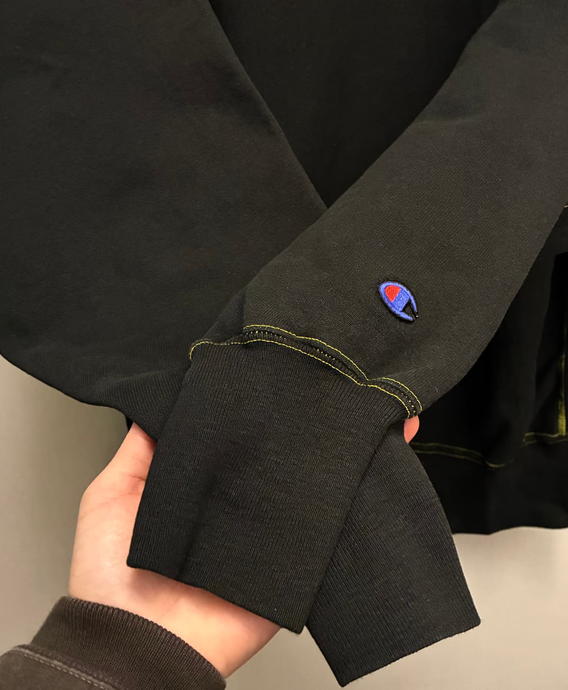 (XL)90s 챔피온 빈티지 리버스위브 스웻셔츠 맨투맨 블랙 상품이미지4