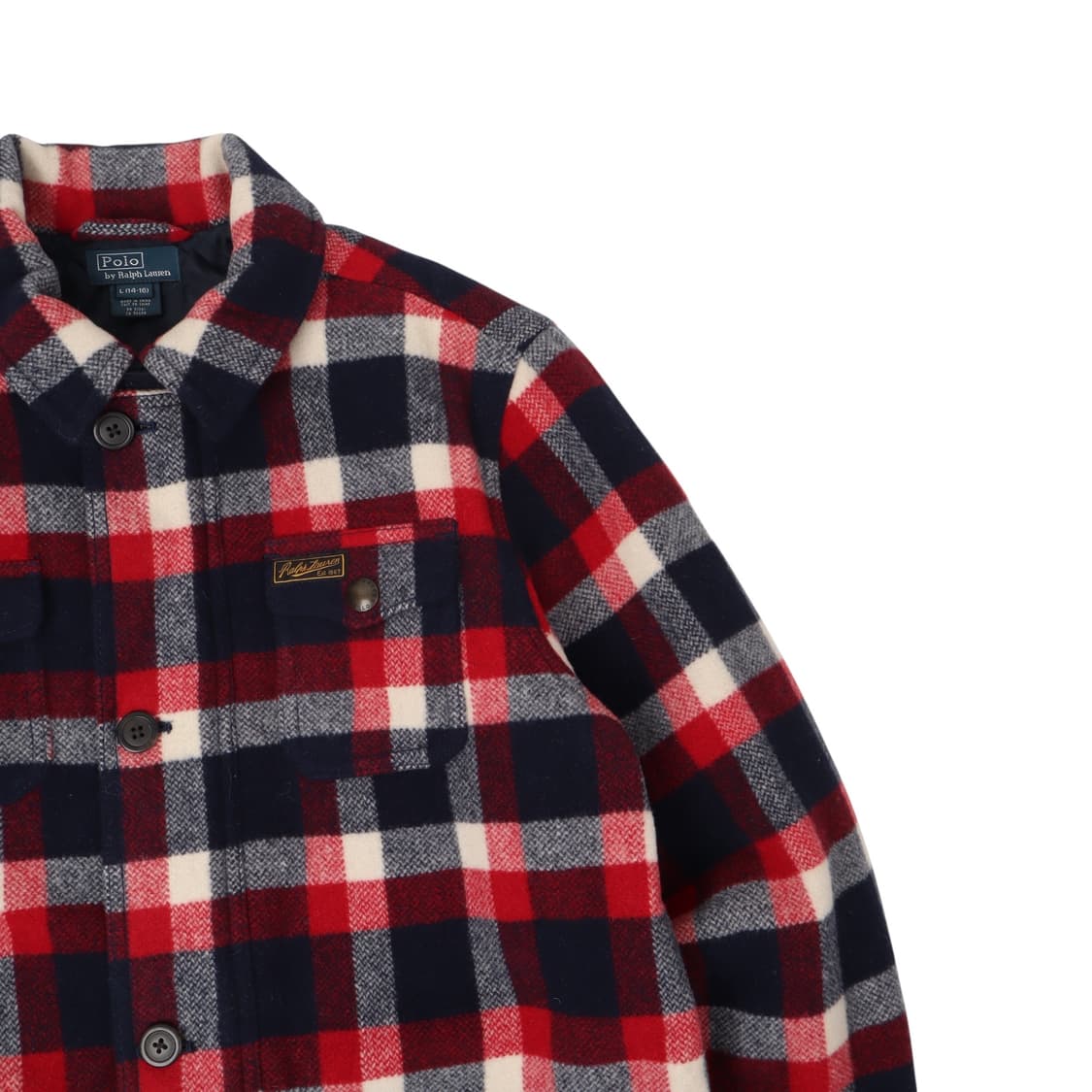 폴로 랄프로렌 플레드 체크 울 자켓 상품이미지3
