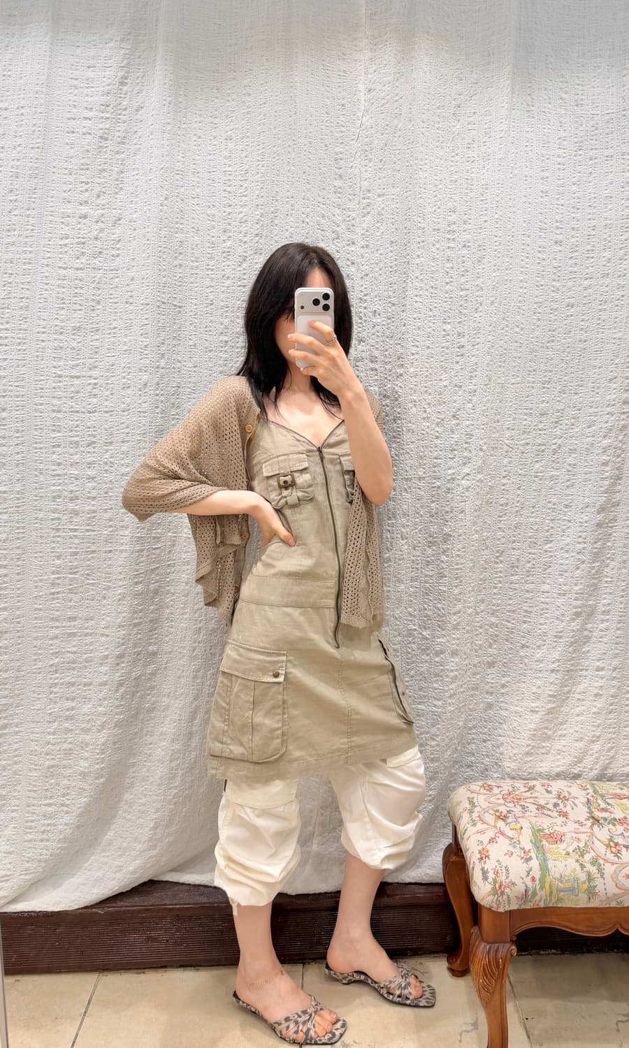 White cargo 2-way pants 상품이미지4
