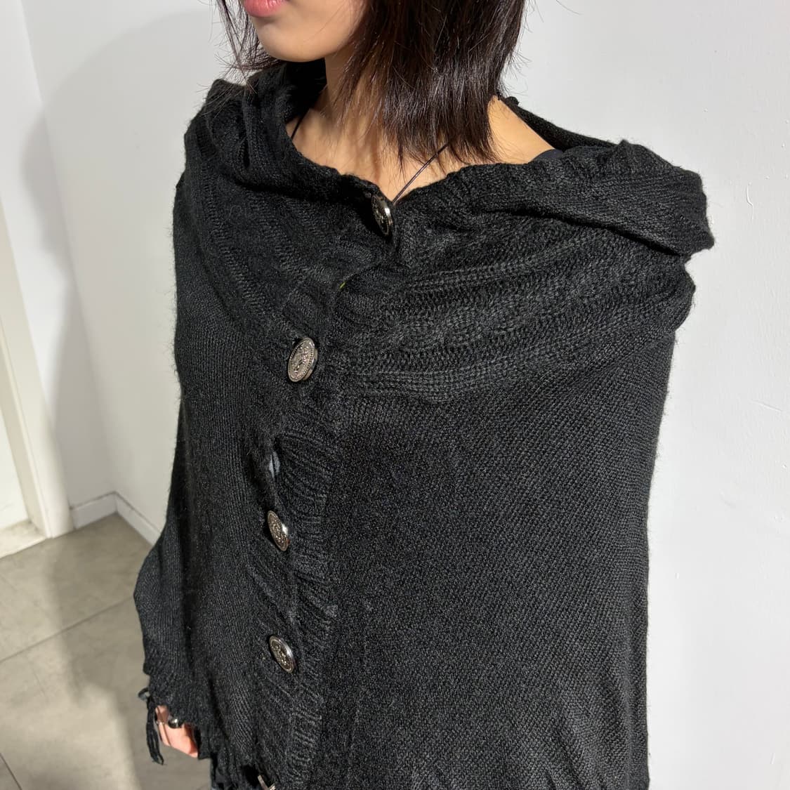 Dig deep 락시크 블랙케이프 망토 상품이미지3