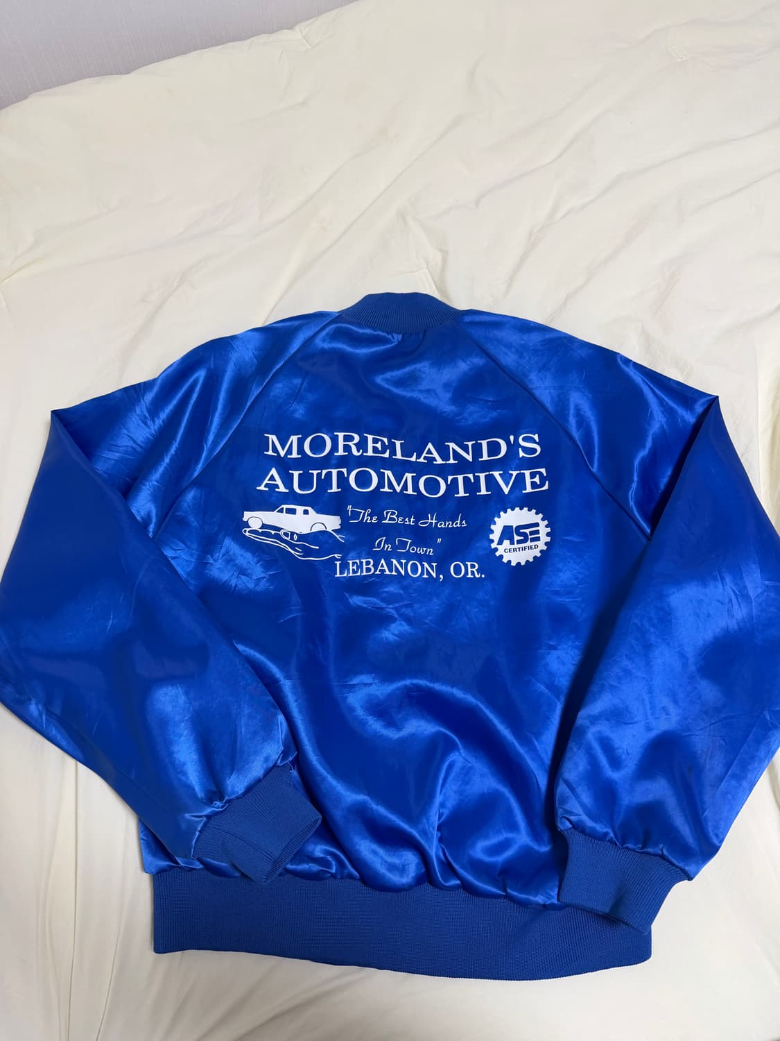 90’s Vintage satin jacket (made in usa) 상품이미지1