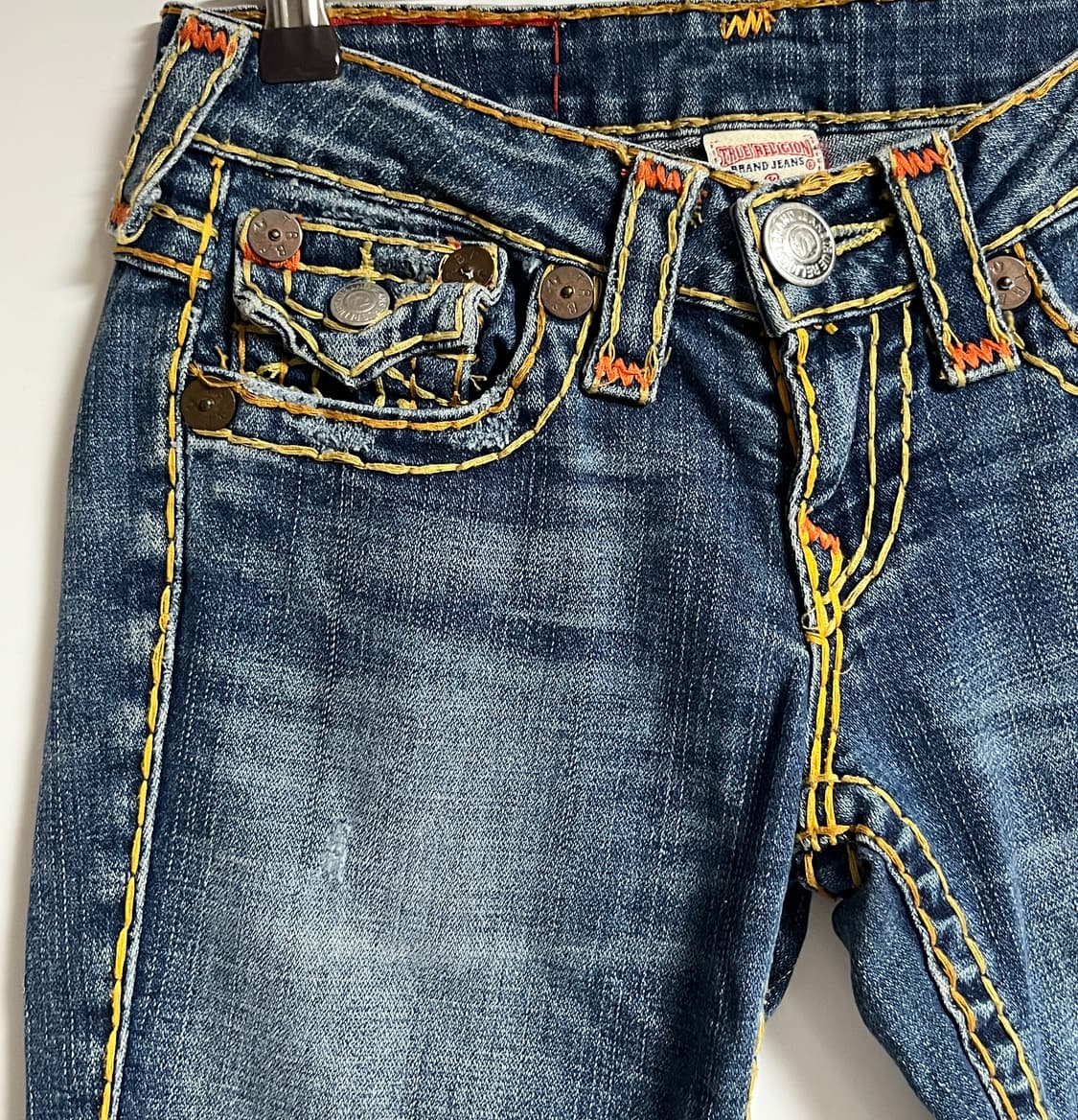 트루릴리전 세미부츠컷 플레어진 데님 팬츠 청바지 25 상품이미지4