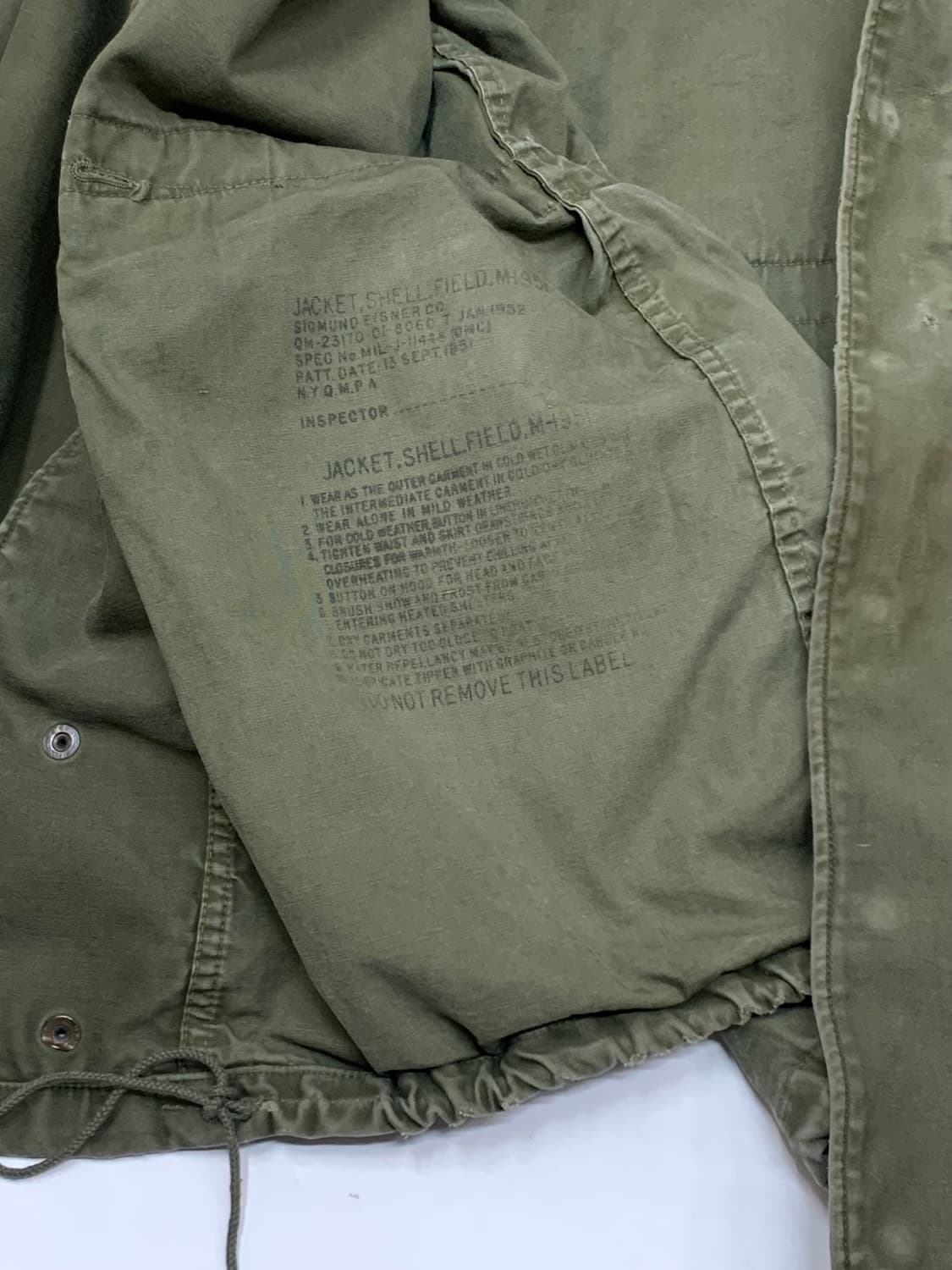 50s 미군 M-1951 필드 자켓 상품이미지8