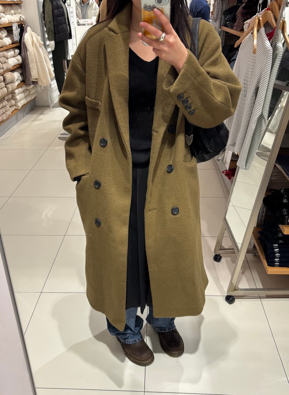 울 더블 롱코트 상품이미지1